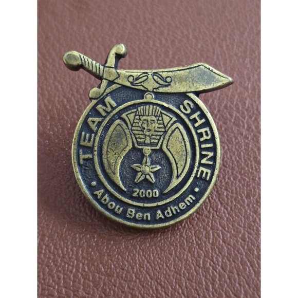 Other - Team Shrine Abo Ben Adhem  Shriners Vintage Enamel Pin 2000 Bob Hoelcher